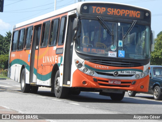 Linave Transportes RJ 146.096 na cidade de Nova Iguaçu, Rio de Janeiro, Brasil, por Augusto César. Número da foto: #12910109.