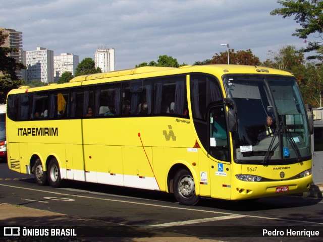 Viação Itapemirim 8647 na cidade de Ribeirão Preto, São Paulo, Brasil, por Pedro Henrique. Número da foto: #12909118.