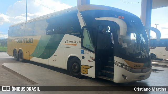 Empresa Gontijo de Transportes 21520 na cidade de Montes Claros, Minas Gerais, Brasil, por Cristiano Martins. Número da foto: #12910130.