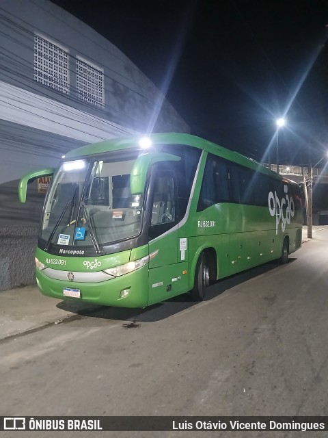 Opção Fretamento e Turismo RJ 632.091 na cidade de Campos dos Goytacazes, Rio de Janeiro, Brasil, por Luis Otávio Vicente Domingues. Número da foto: #12912689.