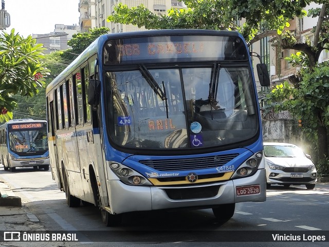 Viação Redentor C47848 na cidade de Rio de Janeiro, Rio de Janeiro, Brasil, por Vinicius Lopes. Número da foto: #12913196.
