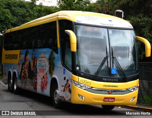 Viação Itapemirim 60065 na cidade de São Paulo, São Paulo, Brasil, por Marcelo Horta. Número da foto: #12913166.