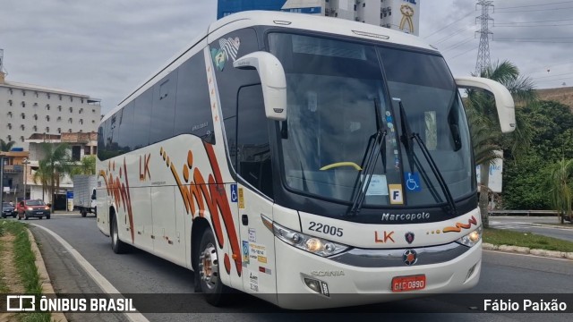 LK Transportadora Turística 22005 na cidade de Aparecida, São Paulo, Brasil, por Fábio Paixão. Número da foto: #12911854.
