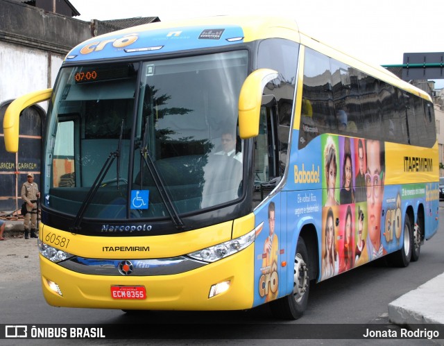 Viação Itapemirim 60581 na cidade de Rio de Janeiro, Rio de Janeiro, Brasil, por Jonata Rodrigo. Número da foto: #12913446.