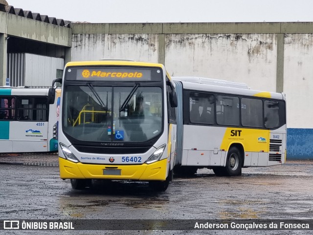 Viação Sorriso de Minas 56402 na cidade de Uberlândia, Minas Gerais, Brasil, por Anderson Gonçalves da Fonseca. Número da foto: #12911882.