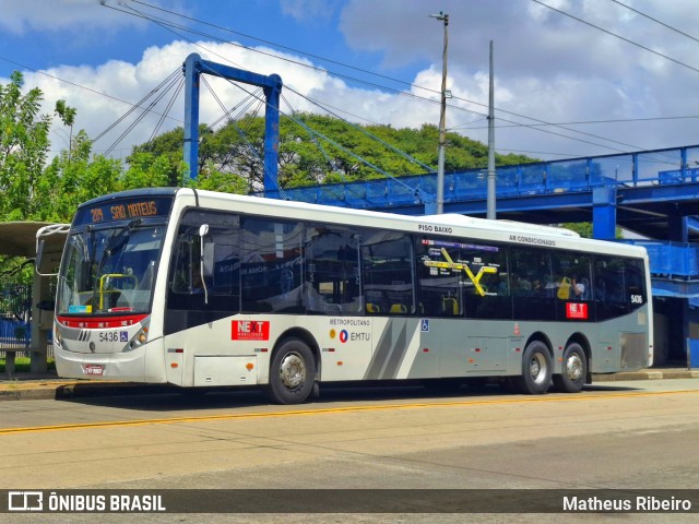 Next Mobilidade - ABC Sistema de Transporte 5436 na cidade de São Paulo, São Paulo, Brasil, por Matheus Ribeiro. Número da foto: #12911319.
