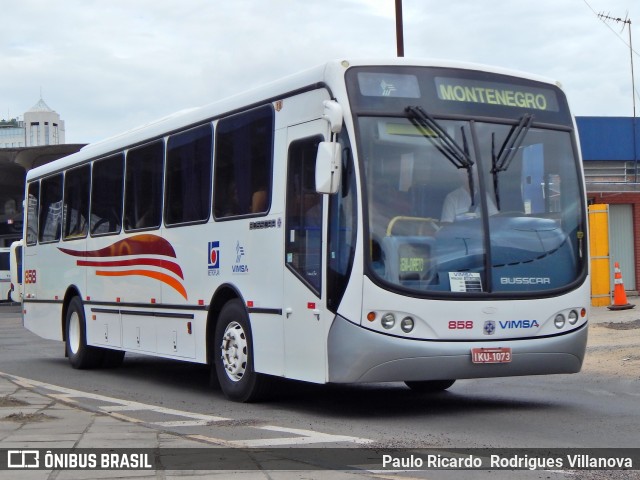 VIMSA - Viação Montenegro S.A. 858 na cidade de Porto Alegre, Rio Grande do Sul, Brasil, por Paulo Ricardo  Rodrigues Villanova. Número da foto: #12913233.