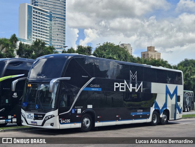 Empresa de Ônibus Nossa Senhora da Penha 64035 na cidade de Curitiba, Paraná, Brasil, por Lucas Adriano Bernardino. Número da foto: #12911863.