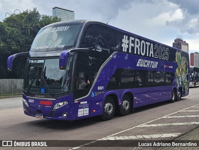 Eucatur - Empresa União Cascavel de Transportes e Turismo 6021 na cidade de Curitiba, Paraná, Brasil, por Lucas Adriano Bernardino. Número da foto: #12912500.