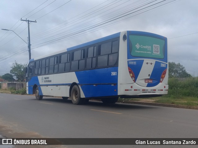 Transvida Transporte Coletivo 2061 na cidade de Ji-Paraná, Rondônia, Brasil, por Gian Lucas  Santana Zardo. Número da foto: #12911337.