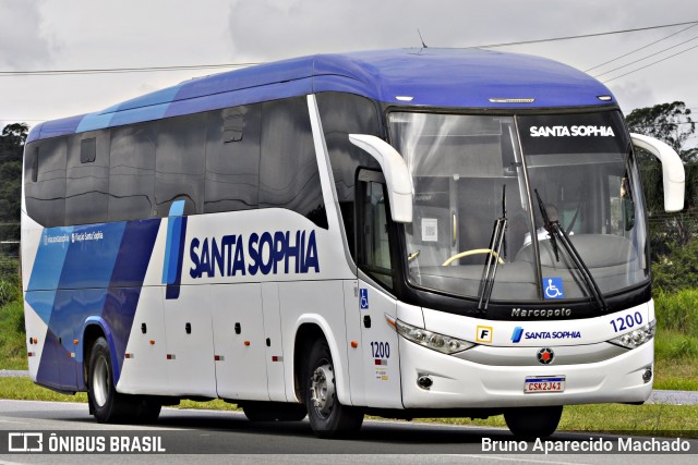 Viação Santa Sophia 1200 na cidade de Nazaré Paulista, São Paulo, Brasil, por Bruno Aparecido Machado. Número da foto: #12912079.