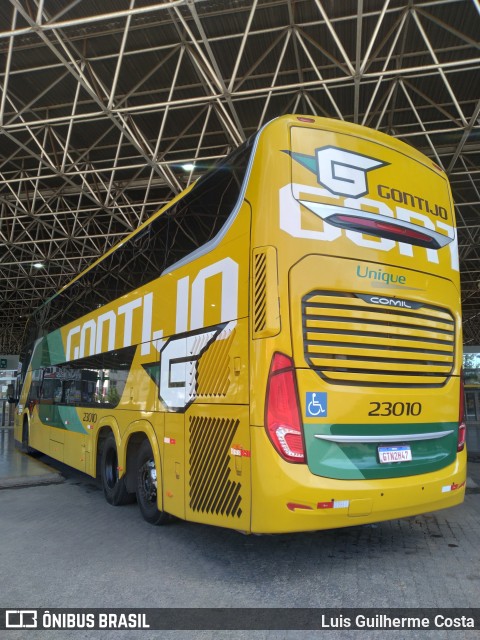 Empresa Gontijo de Transportes 23010 na cidade de Patos de Minas, Minas Gerais, Brasil, por Luis Guilherme Costa. Número da foto: #12911735.