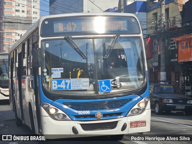Viação Vaz 02 606 na cidade de Santo André, São Paulo, Brasil, por Pedro Henrique Alves Silva. Número da foto: #12913865.