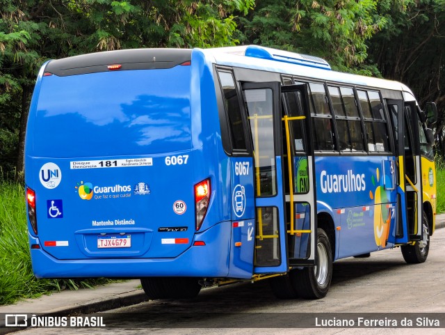 Uni Transportes 6067 na cidade de Guarulhos, São Paulo, Brasil, por Luciano Ferreira da Silva. Número da foto: #12913776.