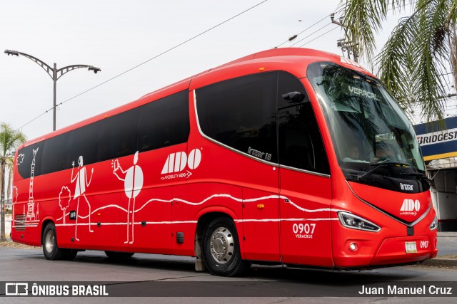 ADO - Autobuses de Oriente 0907 na cidade de Córdoba, Veracruz, México, por Juan Manuel Cruz. Número da foto: #12911064.