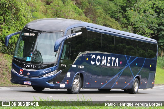 Viação Cometa 724533 na cidade de Piraí, Rio de Janeiro, Brasil, por Paulo Henrique Pereira Borges. Número da foto: #12912486.