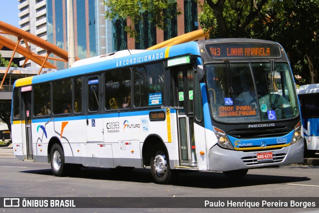 Transportes Futuro C30363 na cidade de Rio de Janeiro, Rio de Janeiro, Brasil, por Paulo Henrique Pereira Borges. Número da foto: #12912463.