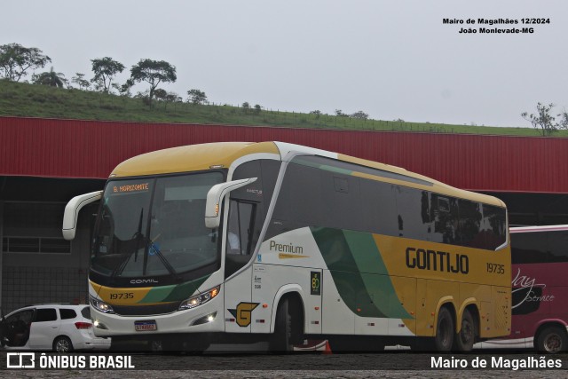 Empresa Gontijo de Transportes 19735 na cidade de João Monlevade, Minas Gerais, Brasil, por Mairo de Magalhães. Número da foto: #12911936.