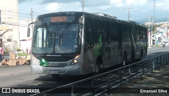 Auto Ônibus São João 33005 na cidade de Feira de Santana, Bahia, Brasil, por Emanuel Silva. Número da foto: #12911567.