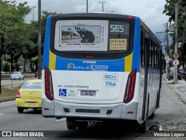 Transportes Futuro C30059 na cidade de Rio de Janeiro, Rio de Janeiro, Brasil, por Vinicius Lopes. Número da foto: #12911428.