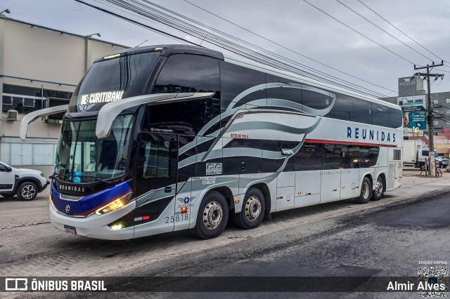 Reunidas Transportes Coletivos 25818 na cidade de Indaial, Santa Catarina, Brasil, por Almir Alves. Número da foto: #12912147.