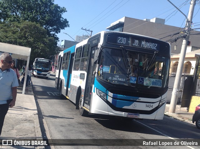 VUG - Viação Urbana Guarulhos 1404 na cidade de Guarulhos, São Paulo, Brasil, por Rafael Lopes de Oliveira. Número da foto: #12912018.