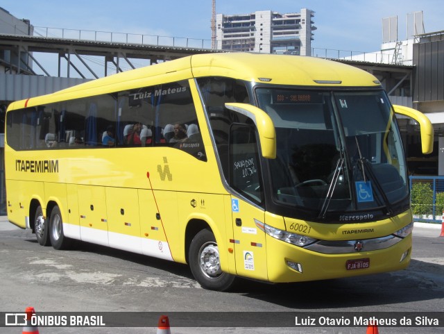 Viação Itapemirim 60021 na cidade de Rio de Janeiro, Rio de Janeiro, Brasil, por Luiz Otavio Matheus da Silva. Número da foto: #12912485.