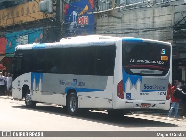 Icaraí Auto Transportes 1.024 na cidade de São Gonçalo, Rio de Janeiro, Brasil, por Miguel Costa. Número da foto: #12913670.