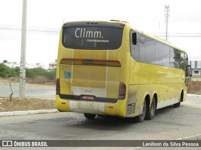 Viação Itapemirim 8645 na cidade de Caruaru, Pernambuco, Brasil, por Lenilson da Silva Pessoa. Número da foto: #12915515.