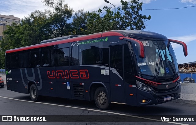 Transportes Única Petrópolis RJ 163.020 na cidade de Duque de Caxias, Rio de Janeiro, Brasil, por Vitor Dasneves. Número da foto: #12914927.