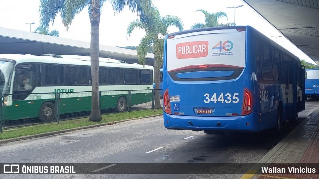 Transporte Coletivo Estrela 34435 na cidade de Florianópolis, Santa Catarina, Brasil, por Wallan Vinicius. Número da foto: #12914067.