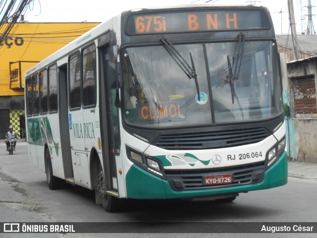 Viação Vila Rica RJ 206.064 na cidade de Nova Iguaçu, Rio de Janeiro, Brasil, por Augusto César. Número da foto: #12915155.