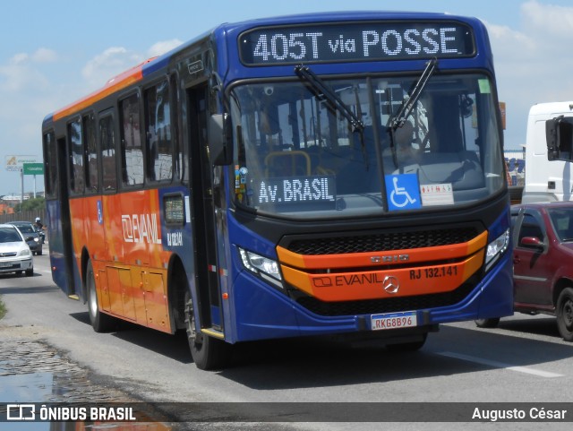 Evanil Transportes e Turismo RJ 132.141 na cidade de Nova Iguaçu, Rio de Janeiro, Brasil, por Augusto César. Número da foto: #12915240.