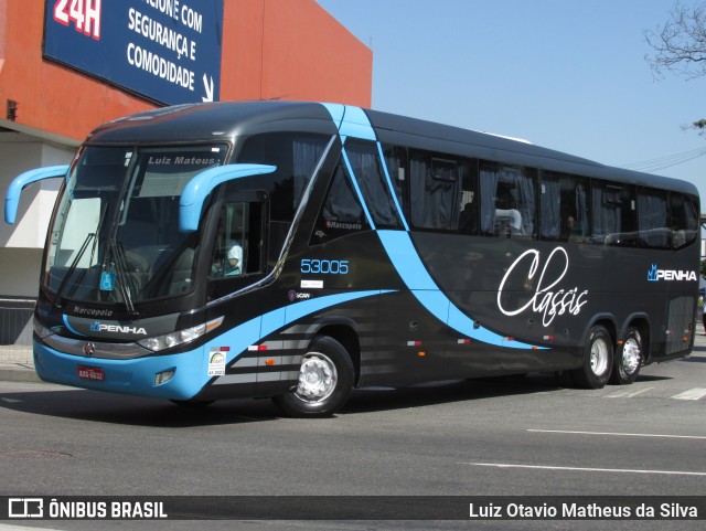 Empresa de Ônibus Nossa Senhora da Penha 53005 na cidade de Rio de Janeiro, Rio de Janeiro, Brasil, por Luiz Otavio Matheus da Silva. Número da foto: #12914860.