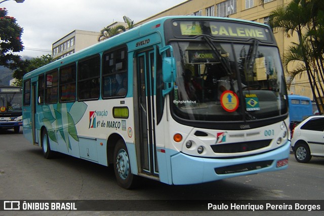 Viação 1º de Março 001 na cidade de Teresópolis, Rio de Janeiro, Brasil, por Paulo Henrique Pereira Borges. Número da foto: #12915248.