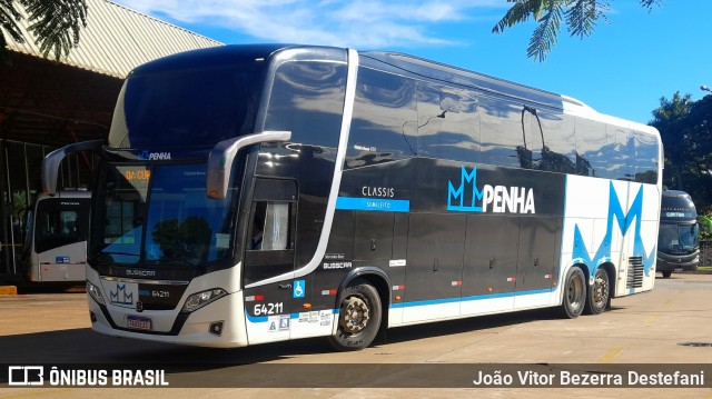 Empresa de Ônibus Nossa Senhora da Penha 64211 na cidade de Maringá, Paraná, Brasil, por João Vitor Bezerra Destefani. Número da foto: #12916237.