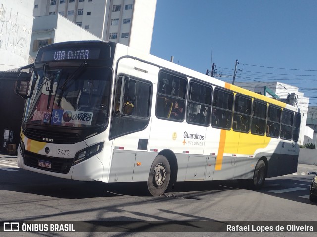 Viação Campo dos Ouros 3472 na cidade de Guarulhos, São Paulo, Brasil, por Rafael Lopes de Oliveira. Número da foto: #12917786.