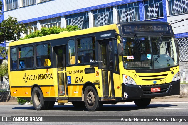 Viação Sul Fluminense 1245 na cidade de Volta Redonda, Rio de Janeiro, Brasil, por Paulo Henrique Pereira Borges. Número da foto: #12917502.