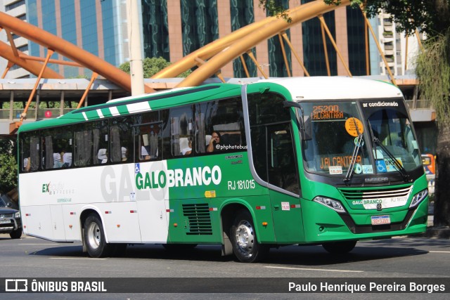 Viação Galo Branco RJ 181.015 na cidade de Rio de Janeiro, Rio de Janeiro, Brasil, por Paulo Henrique Pereira Borges. Número da foto: #12917426.