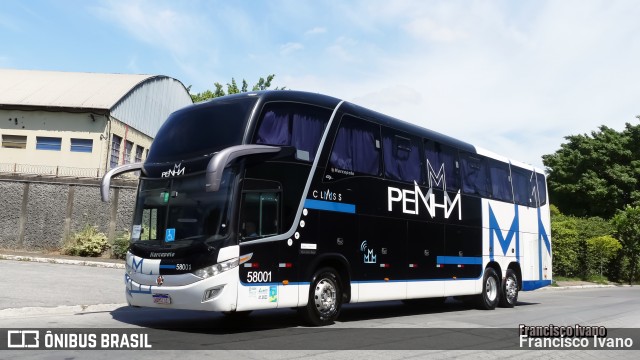 Empresa de Ônibus Nossa Senhora da Penha 58001 na cidade de São Paulo, São Paulo, Brasil, por Francisco Ivano. Número da foto: #12916705.