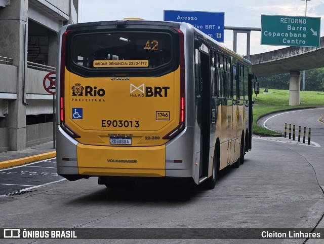 Mobi Rio E903013 na cidade de Rio de Janeiro, Rio de Janeiro, Brasil, por Cleiton Linhares. Número da foto: #12917881.