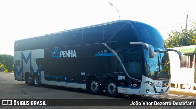 Empresa de Ônibus Nossa Senhora da Penha 64125 na cidade de Maringá, Paraná, Brasil, por João Vitor Bezerra Destefani. Número da foto: #12916254.