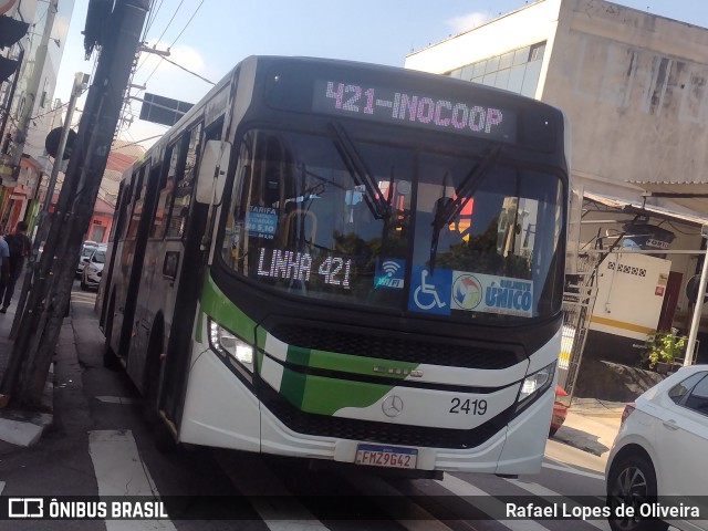 Empresa de Ônibus Vila Galvão 2419 na cidade de Guarulhos, São Paulo, Brasil, por Rafael Lopes de Oliveira. Número da foto: #12917752.