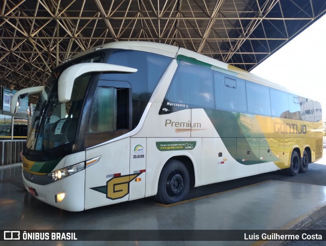 Empresa Gontijo de Transportes 18245 na cidade de Patos de Minas, Minas Gerais, Brasil, por Luis Guilherme Costa. Número da foto: #12916915.