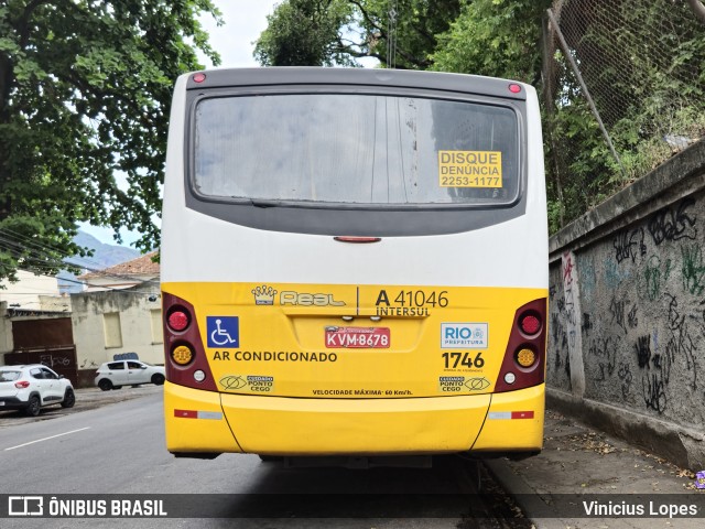 Real Auto Ônibus A41046 na cidade de Rio de Janeiro, Rio de Janeiro, Brasil, por Vinicius Lopes. Número da foto: #12916257.