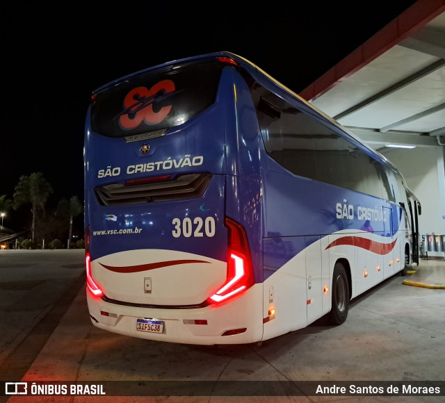 Viação São Cristóvão 3020 na cidade de São Sebastião da Bela Vista, Minas Gerais, Brasil, por Andre Santos de Moraes. Número da foto: #12916706.