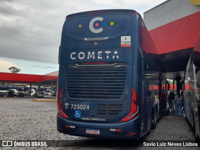Viação Cometa 723024 na cidade de Registro, São Paulo, Brasil, por Savio Luiz Neves Lisboa. Número da foto: #12919926.