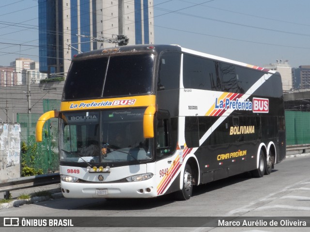 La Preferida Bus 9849 na cidade de São Paulo, São Paulo, Brasil, por Marco Aurélio de Oliveira. Número da foto: #12920406.
