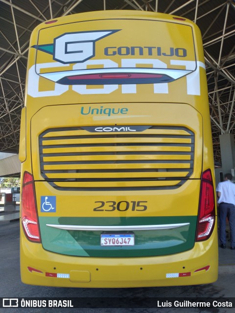 Empresa Gontijo de Transportes 23015 na cidade de Patos de Minas, Minas Gerais, Brasil, por Luis Guilherme Costa. Número da foto: #12918626.
