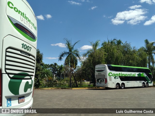 Viação Continental de Transportes 1003 na cidade de Patos de Minas, Minas Gerais, Brasil, por Luis Guilherme Costa. Número da foto: #12919383.